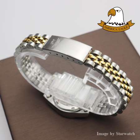 AMERICA EAGLE นาฬิกาข้อมือผู้หญิง สายสแตนเลส รุ่น AE085L - SilverGold/Gold