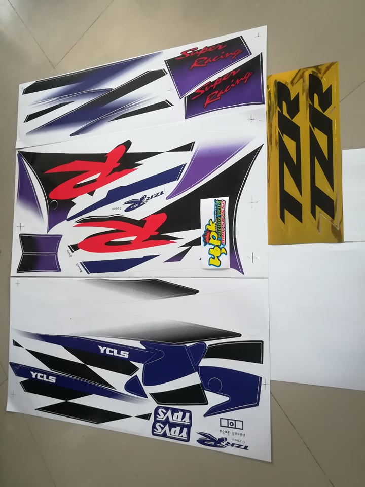 สติกเกอร์ YAMAHA TZR สีน้ำเงิน ปี 2000 - Nu PK Sticker - ThaiPick