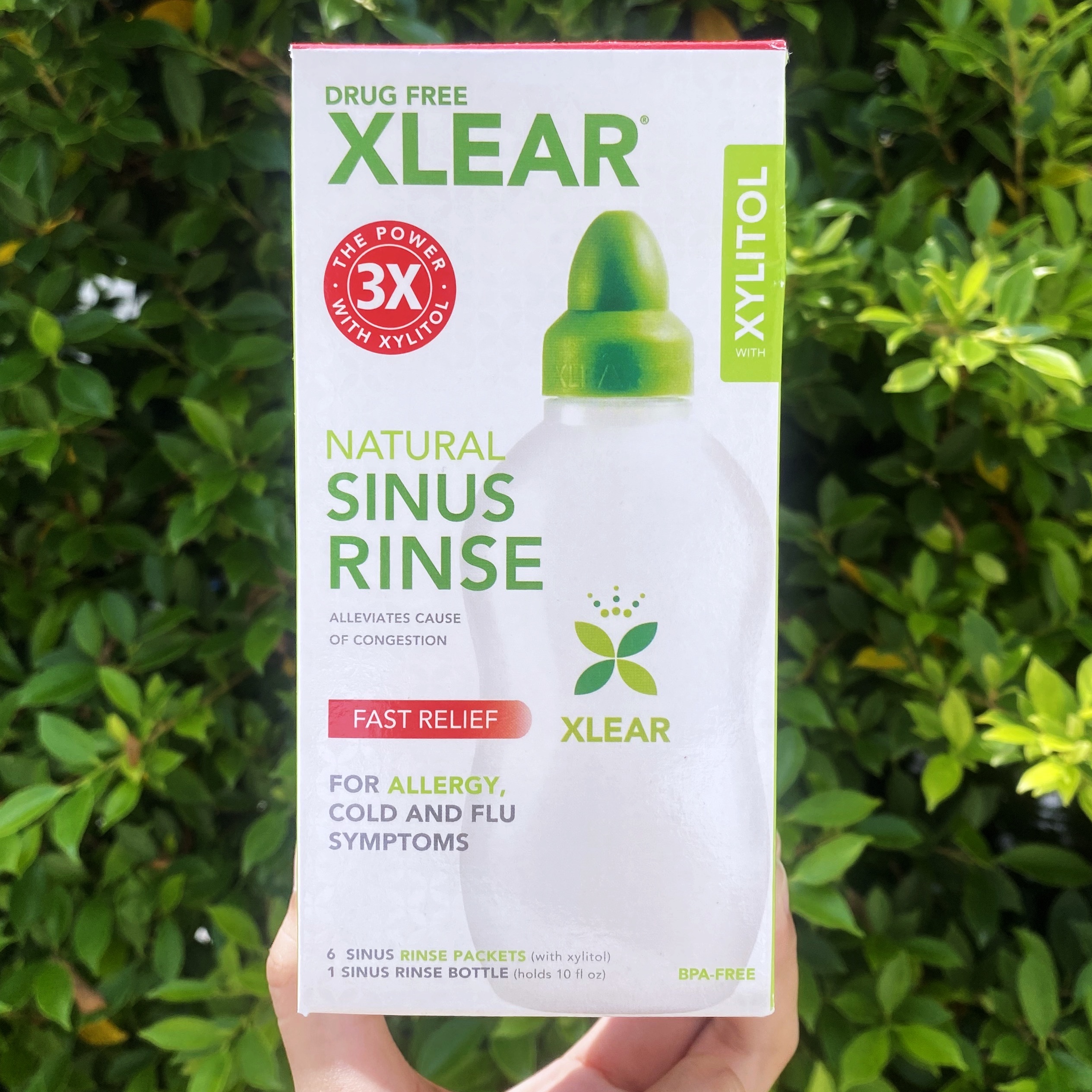 ขวดบีบล้างจมูก บรร เทา ไซ นัส Natural Sinus Rinse with Xylitol 1 Kit