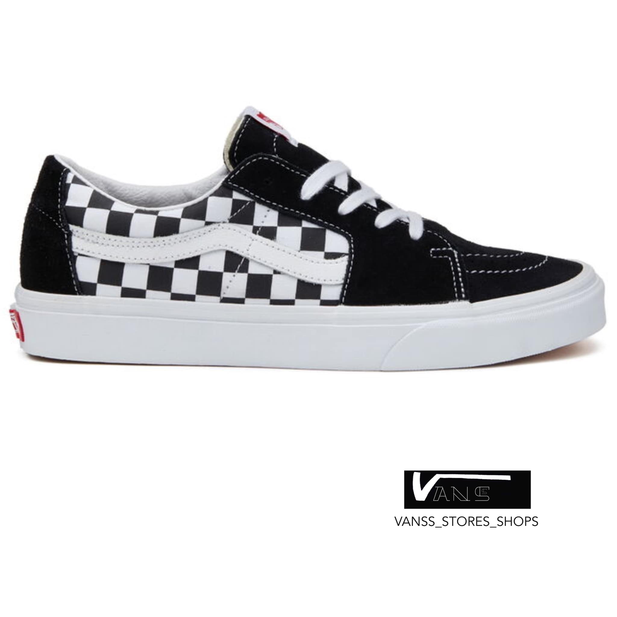 VANS SK8 LOW BLACK CHECKERBOARD (สินค้ามีประกันแท้) Lazada.co.th