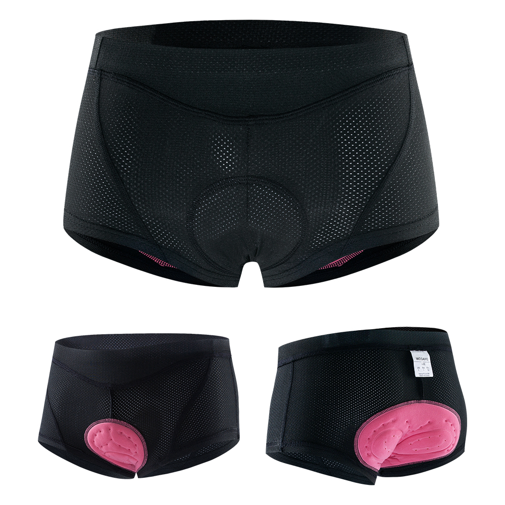 WOSAWE Women's Cycling Shorts 3D Gel Padded Breathable Underwear