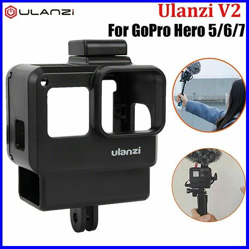 ใหม่ล่าสุด!Ulanzi V2 Camera Setup Cage Case for Vlog Accessories Action Camera Gopro 7 6 5 ฟรี ฟิล์มกันรอย Telesin 3 ชุด ส่งไว