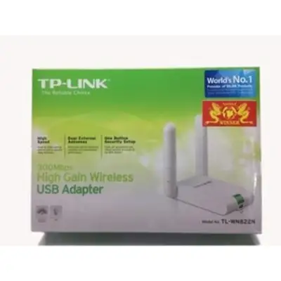 TP-LINK (ยูเอสบีไวไฟ) WIRELESS ADAPTER USB N300 TL-WN822N