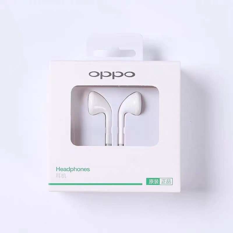 OPPO หูฟัง R11ซื้อ1แถม1 OPPO หูฟังเอียร์บัด In-ear Headphones รุ่น MH135 ใช้ได้กับ Find7 N1 F1S R9 R11 (สีขาว)ซื้อ 1 แถม 1