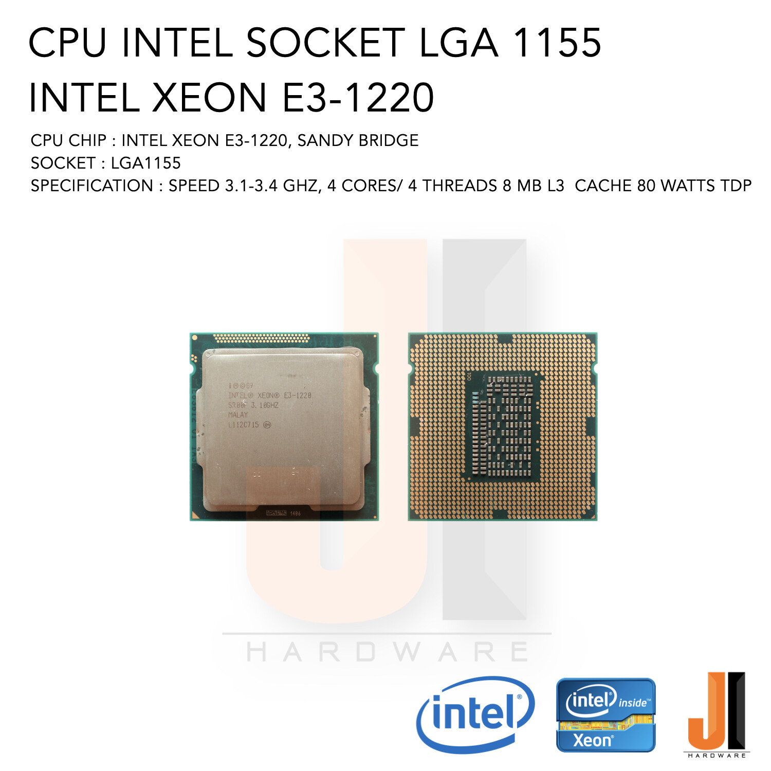 インテル パソコン SR00H INTEL XEON Processor E3-1230 3.20GHZ 8MB