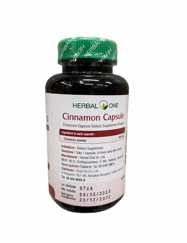 ภาพสินค้าอบเชย Herbal One Cinnamon Herbal One100 capsule อ้วยอัน จากร้าน tapsiri2011 บน Lazada ภาพที่ 4