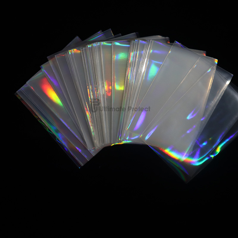 65*90mm Clear Card Cover Pp Material Durable Card Sleeve Laser Colorful ...