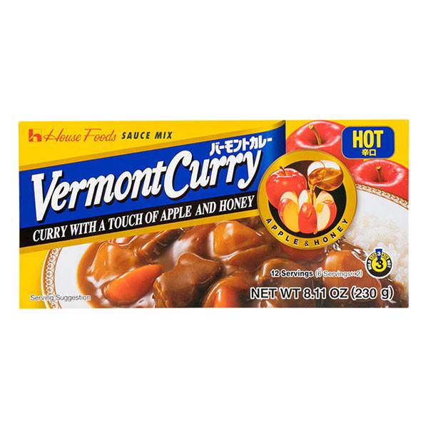 Vermont Curry เครื่องแกงกะหรี่ ชนิด เผ็ดมาก สำหรับ 12 ที่ ขนาด 230 กรัม จำนวน 1 กล่อง