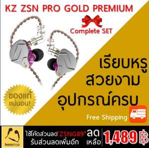 KZ ZSN PRO PREMIUM GOLD SET