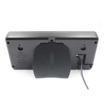 Caixing นาฬิกาดิจิตอลตั้งโต๊ะติดผนังใช้ไฟบ้าน + รถยนต์รุ่น CX-2158 ตัวเลขสีฟ้า