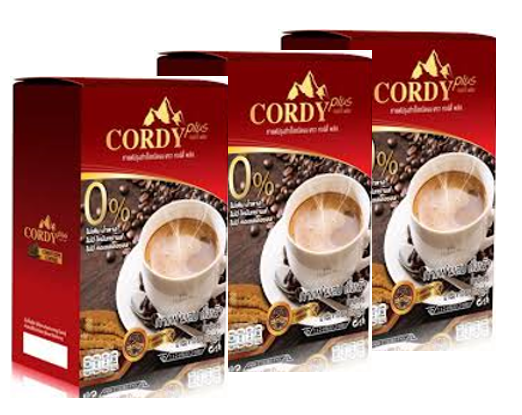 กาแฟ Cordy plus 3 กล่อง คอร์ดี้ พลัส ผสมถั่งเช่า (3 กล่อง)