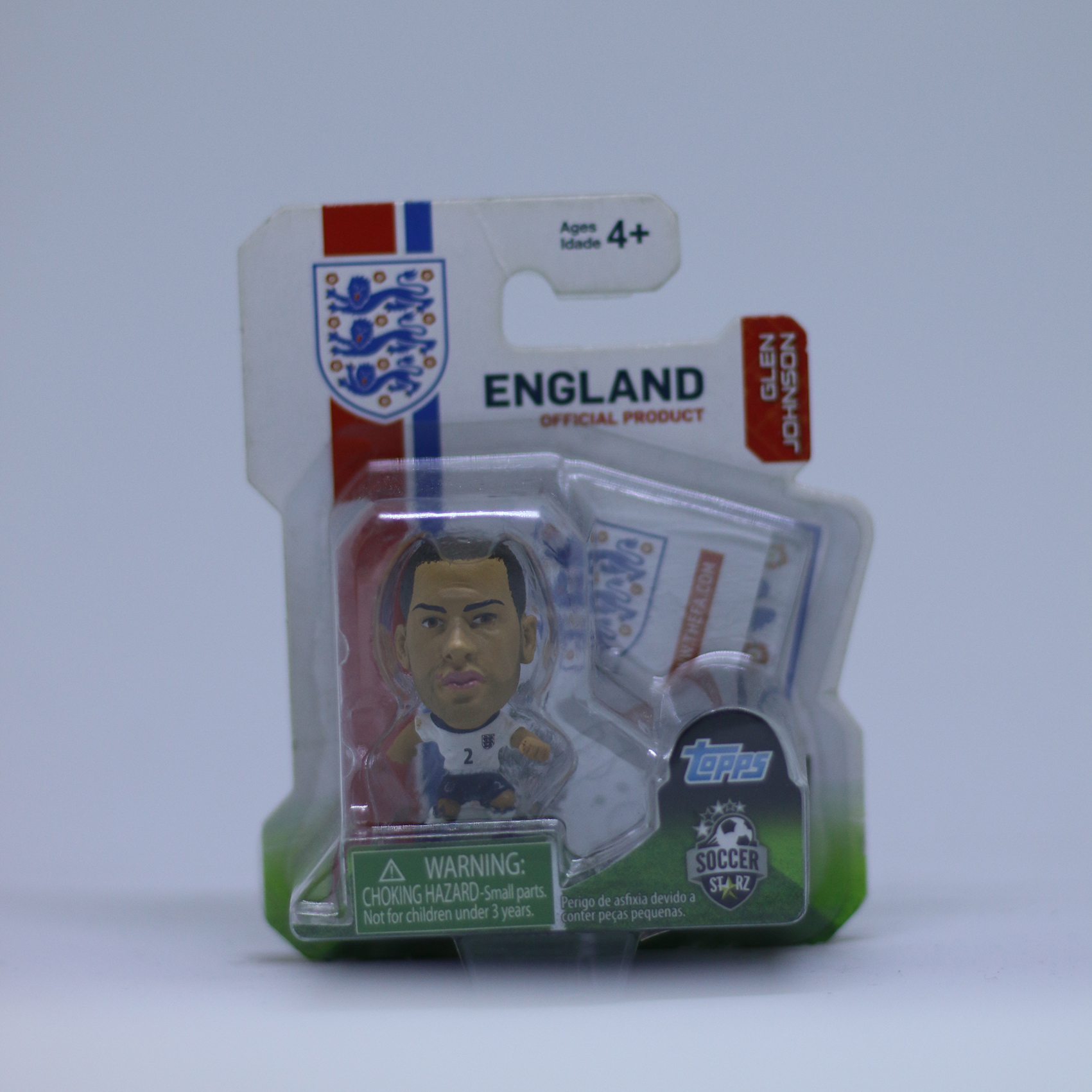 โมเดล นักฟุตบอล Glen Johnson - Home Kit ลิขสิทธิ์แท้ ENGLAND