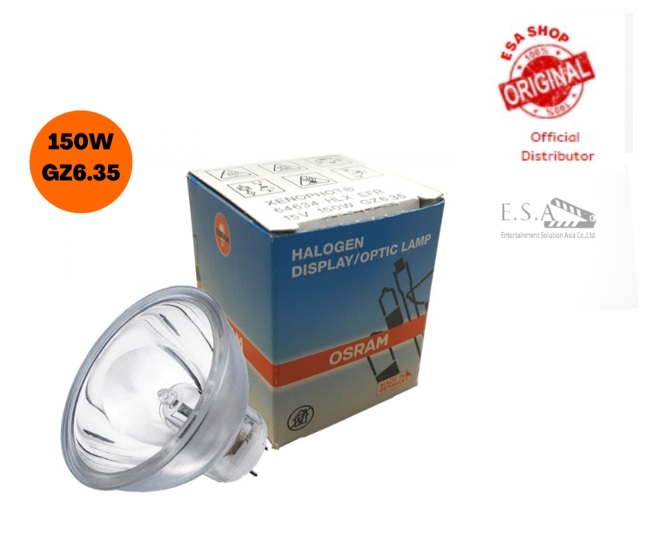 หลอดไฟ แพค 6 หลอด OSRAM   64634 HLX EFR 150W 15V MR16