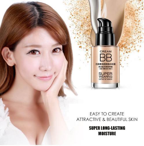 บีบีกันน้ำ กันแดด ติดทน ของแท้พร้อมส่งกดเลย Bioaqua Bb Cream Super Wearing บีบีครีม 30ml