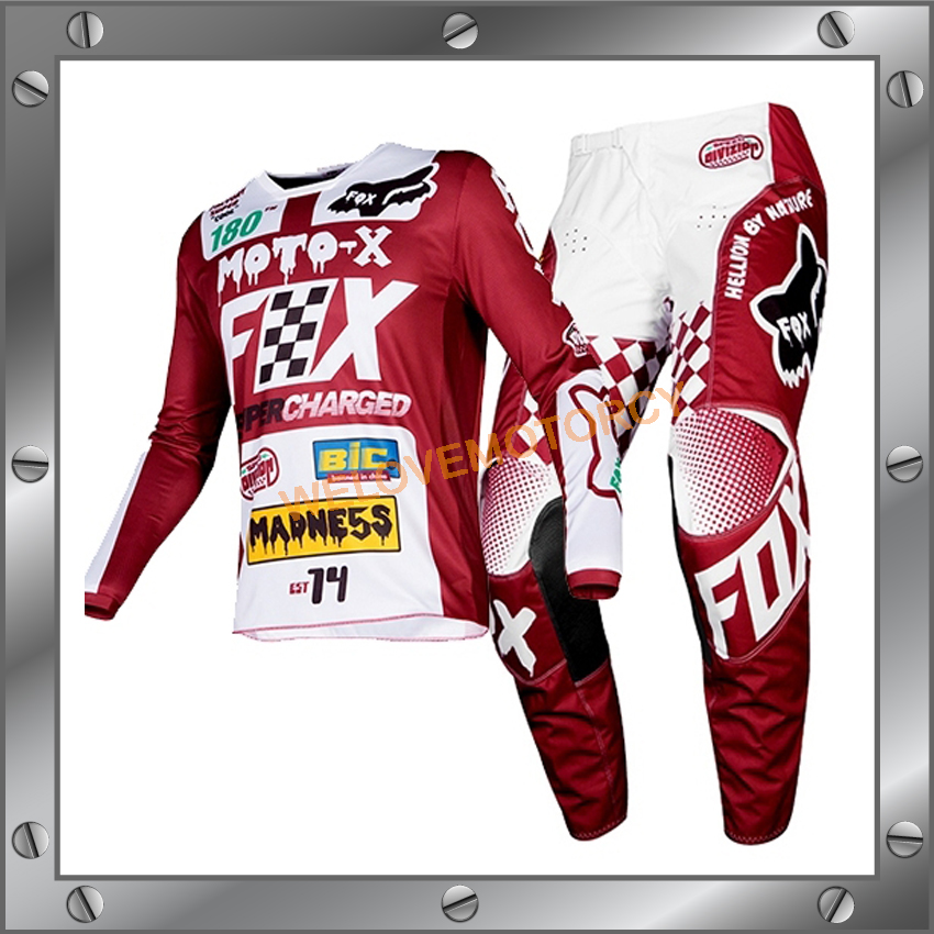 ชุดวิบาก ชุดขี่มอเตอร์ไซค์วิบาก ชุดวิบาก Motocross 180 MOTO-X Czar jersey Cardinal (สินค้าในประเทศ ได้รับสินค้าแน่นอน 1-3 วัน)