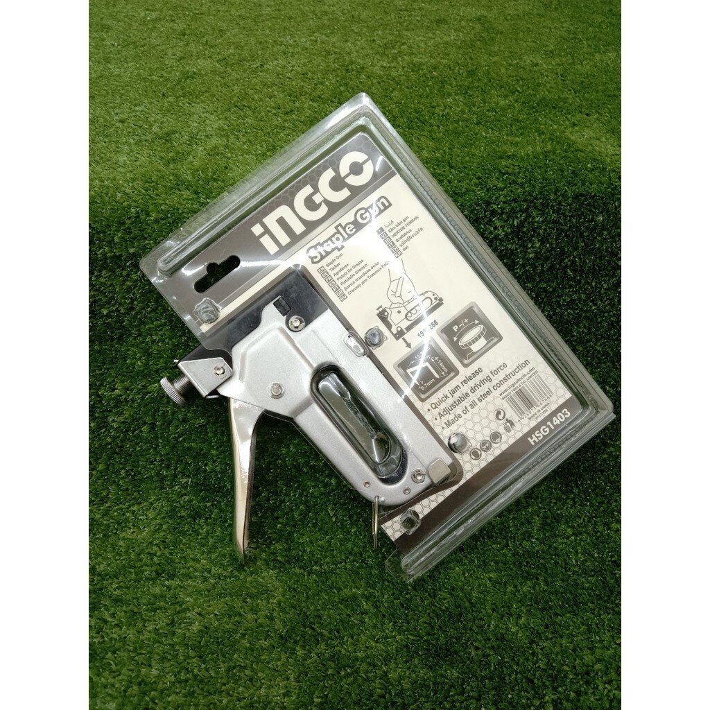 INGCO Staple Gun เครื่องยิงแม็กซ์ 4 14 มม แม็กซ์ยิงบอร์ด เครื่องยิง