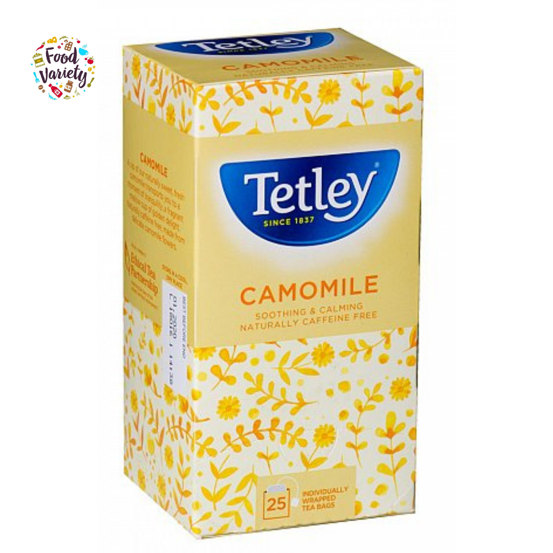 Tetley Camomile Harbal Infuson 25 Tea bags 32.5g เท็ตเล่ ชาคาโมมายล์ 25ถุง 32.5กรัม