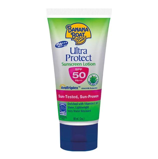 Banana Boat Ultra Protect Sunscreen SPF50 90 ml ครีมกันแดด บานาน่าโบ๊ท