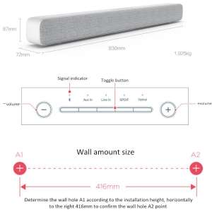 Xiaomi TV Audio Home Theater Soundbar Speaker ลำโพงบลูทูธไร้สาย sound bar xiaomi soundbar