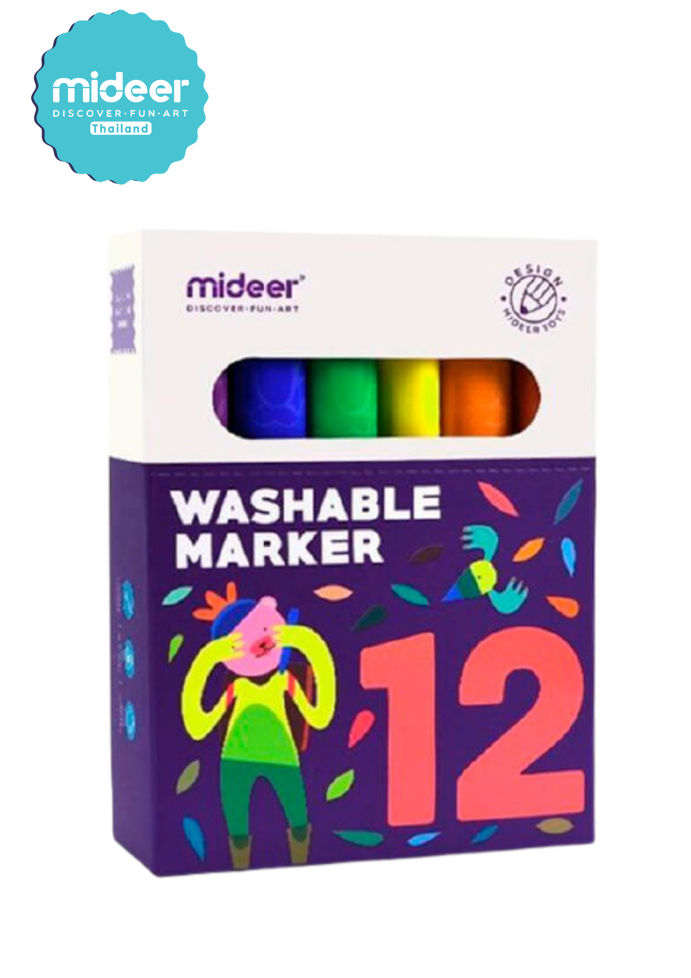 Mideer มิเดียร์ WASHABLE MARKER ปากกาเมจิกลบได้