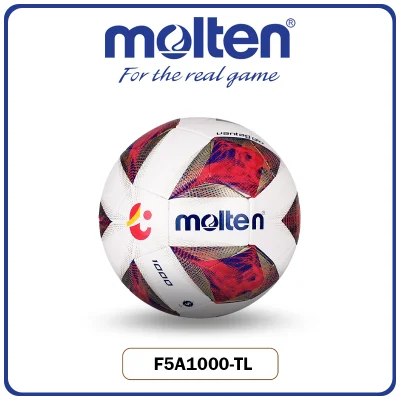 ของแท้100% ลูกฟุตบอลหนังเย็บ MOLTEN Football F5A1000-TL