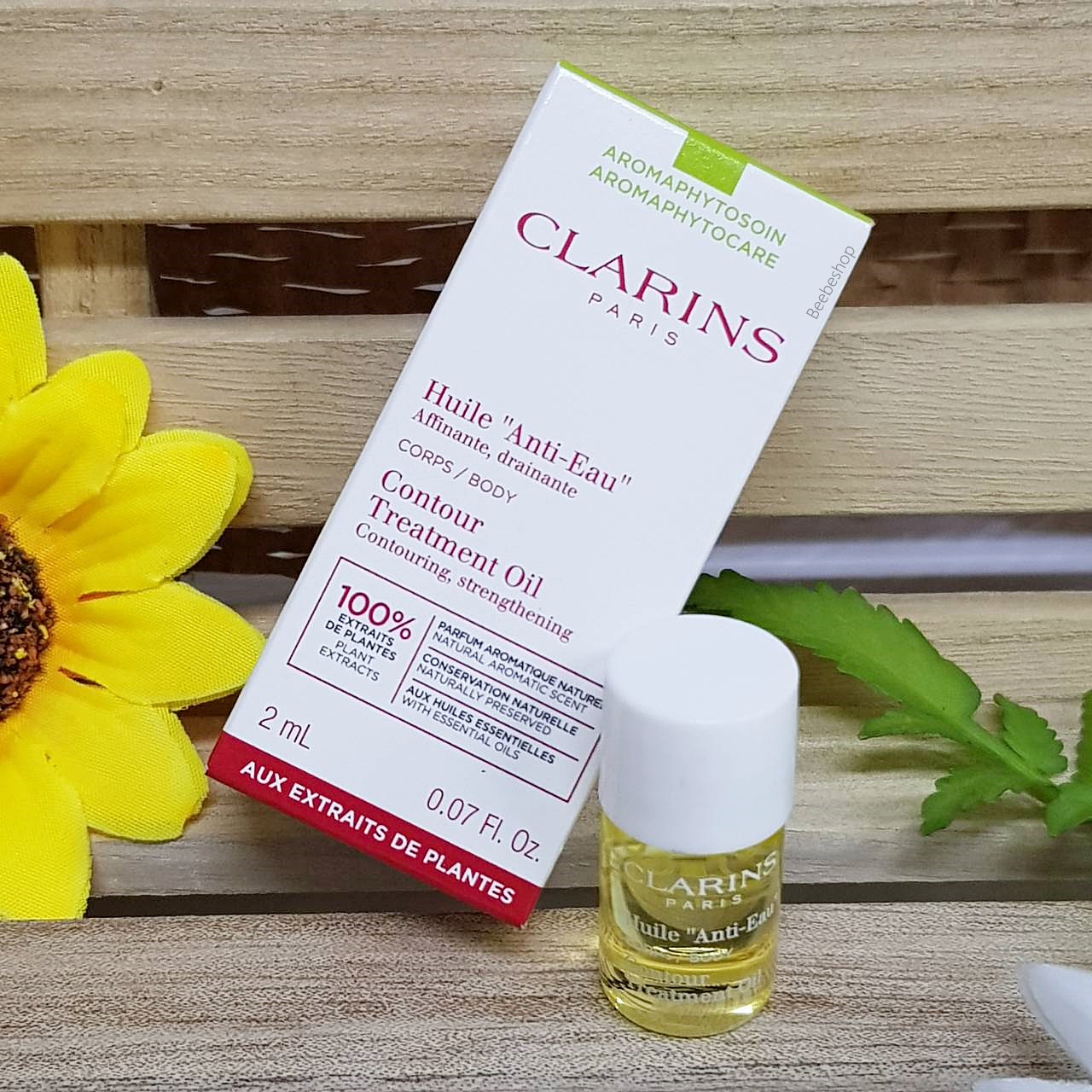 Clarins Anti eau contour body treatment oil 2ml สินค้ามีกล่อง ผลิต 03/