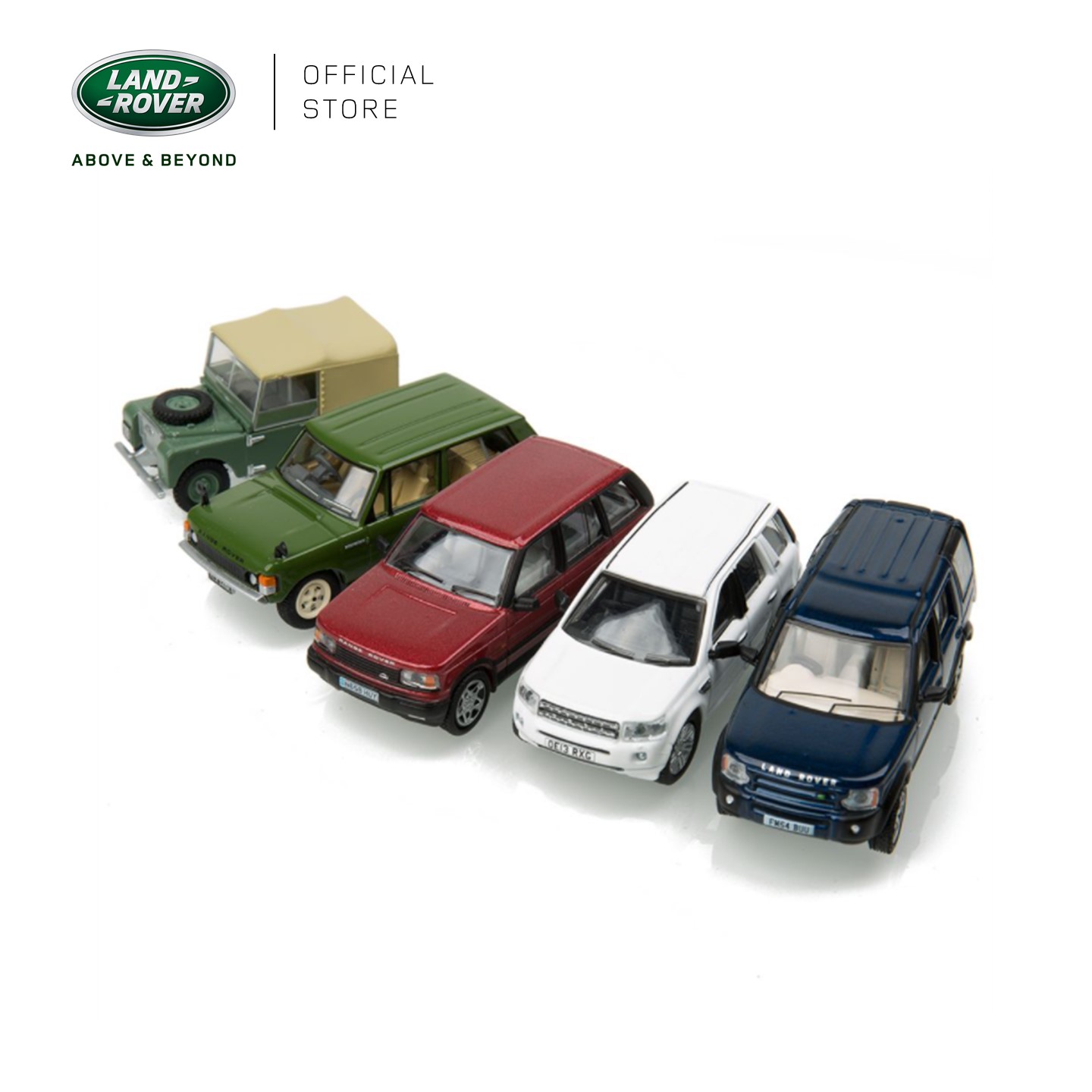 LAND ROVER CLASSIC 5 PIECE SET 1:76 SCALE MODEL