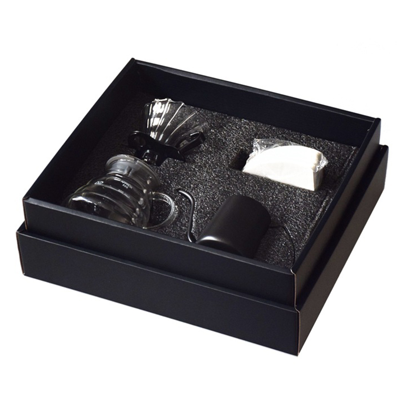 Hand Drip V60 Coffee Maker Gift Box Set Camping Portable Brew Coffee Cloud Pot Mini Coffee Percolator