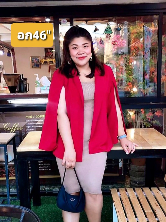 Big​ Size​ Brazer เสื้อสูทสาวอวบ​ สูทไซร์ใหญ่แขนแหวก