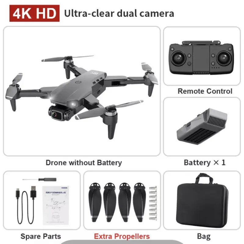 ภาพสินค้าL900 pro 5g กล้อง hd gps 4k drone 120 มุมกว้างกล้อง qpter มอเตอร์ brss time of flight professional drone จากร้าน anny@ky family  บน Lazada ภาพที่ 3