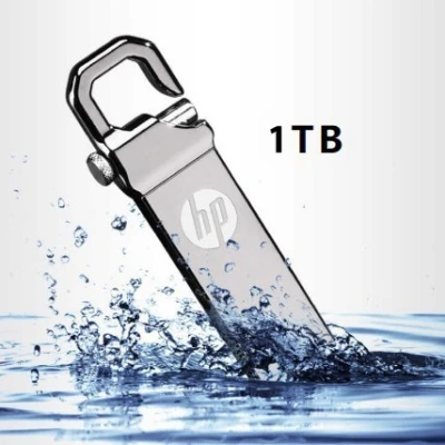 HP 2TB แฟลชไดร์ฟ Flash Drive Metal Waterproof High speed U Disk Flash Drive