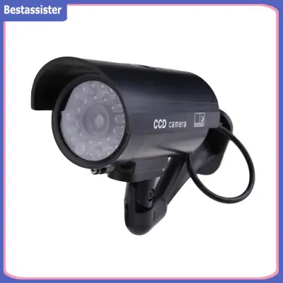 Outdoor Indoor Fake Surveillance Security Dummy Camera Night CAM LED Light