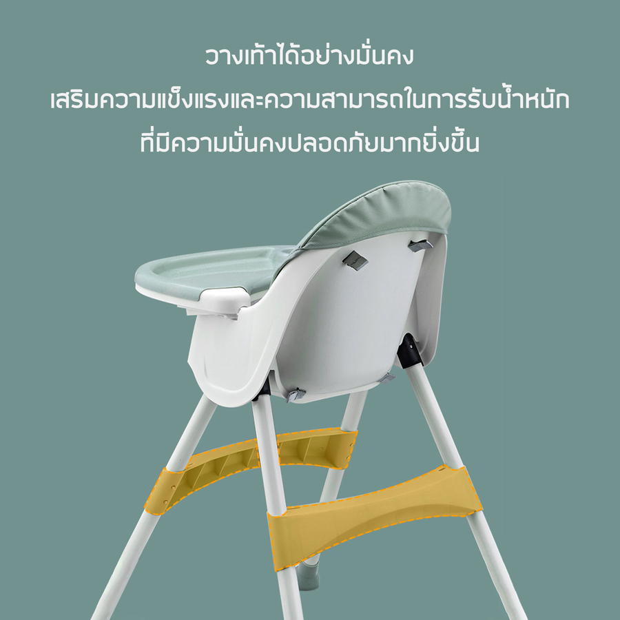 Little Angels เก้าอี้ทานข้าวเด็ก 6 เดือนขึ้นไป แถมเบาะรองนั่ง PU+ชั้นเก็บของ+ถาดรองอาหาร ปรับเข้าออกได้ 3 ระดับ 5 สีให้เลือก เก้าอี้กินข้าวเด็ก
