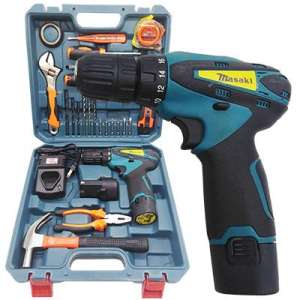 สว่านไร้สาย 24V MASAKI Mod.330 พร้อมอุปกรณ์ชุดกลาง
