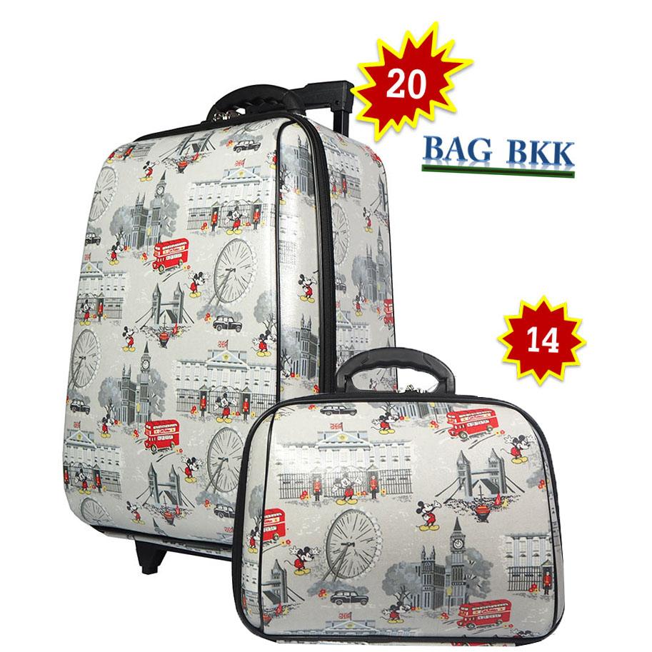 BAG BKK Luggage Wheal กระเป๋าเดินทางล้อลาก European fashion ระบบรหัสล๊อค เซ็ทคู่ ขนาด 20 นิ้ว/14 นิ้ว Code F7719-20fashion