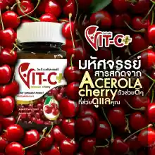 ภาพขนาดย่อของภาพหน้าปกสินค้าVitamin C วิตามินซี Vit C Plus Zinc วิตามินซี เข้มข้น จากเชอร์รี่ อะเซโรลาเชอรี่ acerola cherry (30 เม็ด X 2 กระปุก) จากร้าน FUDH บน Lazada ภาพที่ 7