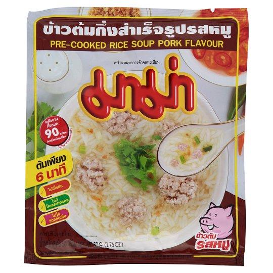 ✨Sale✨ มาม่า ข้าวต้มกึ่งสำเร็จรูปรสหมู 50กรัม Mama Pork Flavour Pre-Cooked Rice Soup 50g