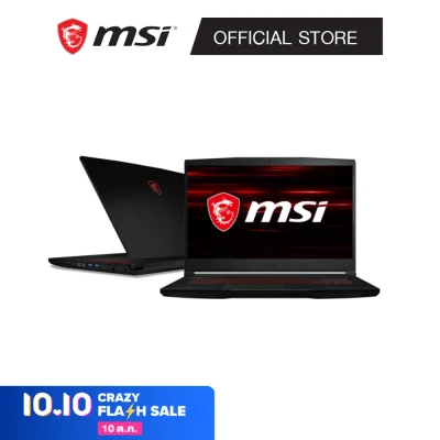 MSI Notebook (โน๊ตบุ๊ค) GF63 THIN 10UC-462TH / 15.6" / i5-10500H+ HM470 / RTX 3050 Max-Q / 8GB / 512GB / Windows 10 Home