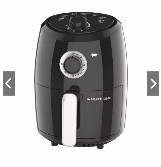 Smarthome หม้อทอดไร้น้ำมัน ขนาด 2.4ลิตร รุ่น MV-015 รับประกัน 3 ปี (เกรดA) เครื่องทอดไฟฟ้า หม้อทอดไฟฟ้าไร้น้ำมัน เครื่องทอดอากาศในครัวเรือนที่ไม่มี หม้อทอดไร้น้ำมันอเนกประสงค์ เครื่องทอดไฟฟ้า ไร้น้ำมันอเนกประสงค์   หม้อทอดไฟฟ้าไร้น้ำมันเพื่อสุขภาพ  ของแท้