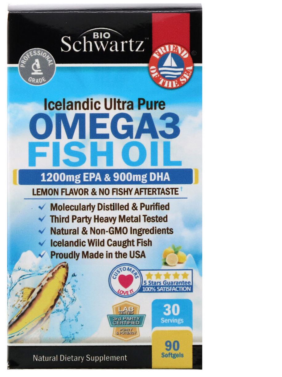 โอเมก้า3 น้ำมันปลา Fish Oil Omega3 BioSchwartz Omega 3 Fish Oil 1200 mg