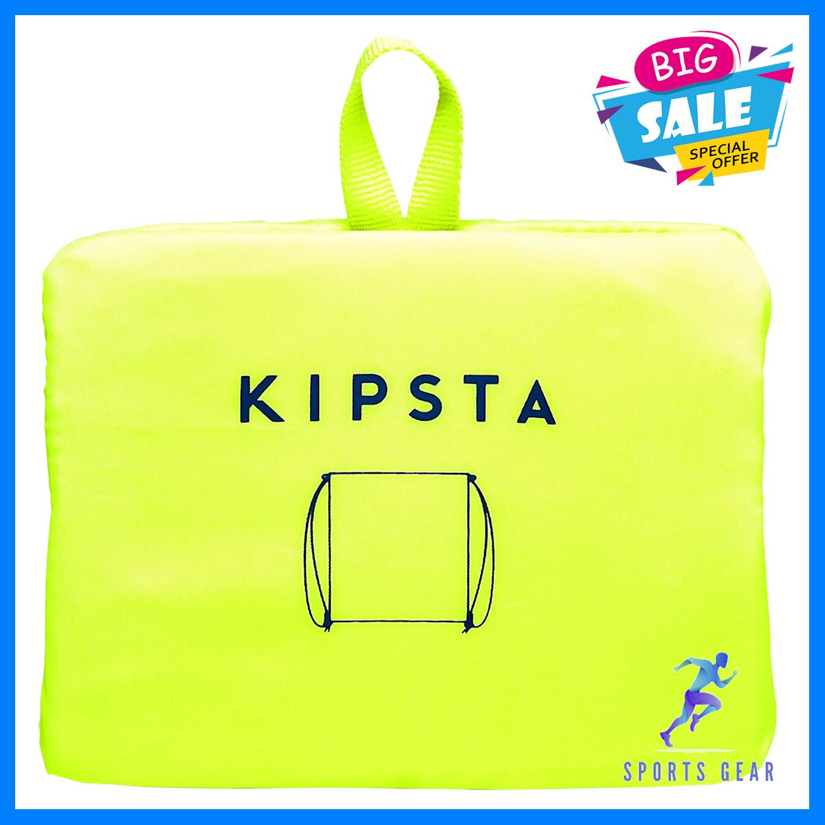 KIPSTA กระเป๋าใส่รองเท้า น้ำหนักเบาขนาด 15 ลิตร (สีเหลือง/ฟ้า) Rugby รักบี้ ลูกรักบี้ อุปกรณ์กีฬา กีฬา