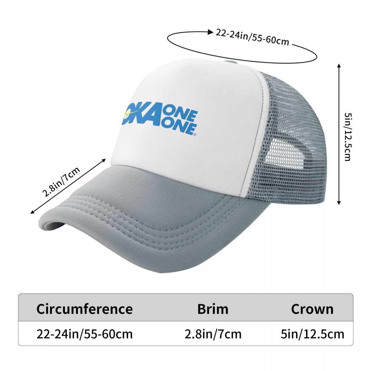 Hoka One One Funny Trucker Hat for Adult, Adjustable Washable Baseball Cap,  Fishing Hats Funny Gifts for Men and Women