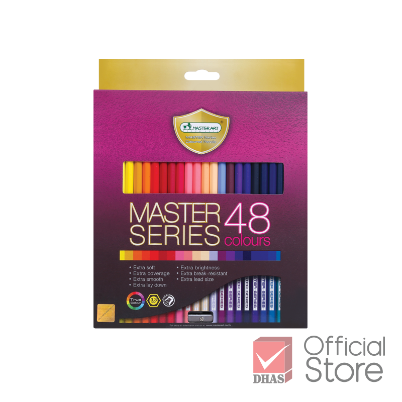 Master Art สีไม้ ดินสอสีไม้ 48 สี รุ่นมาสเตอร์ซีรี่ย์