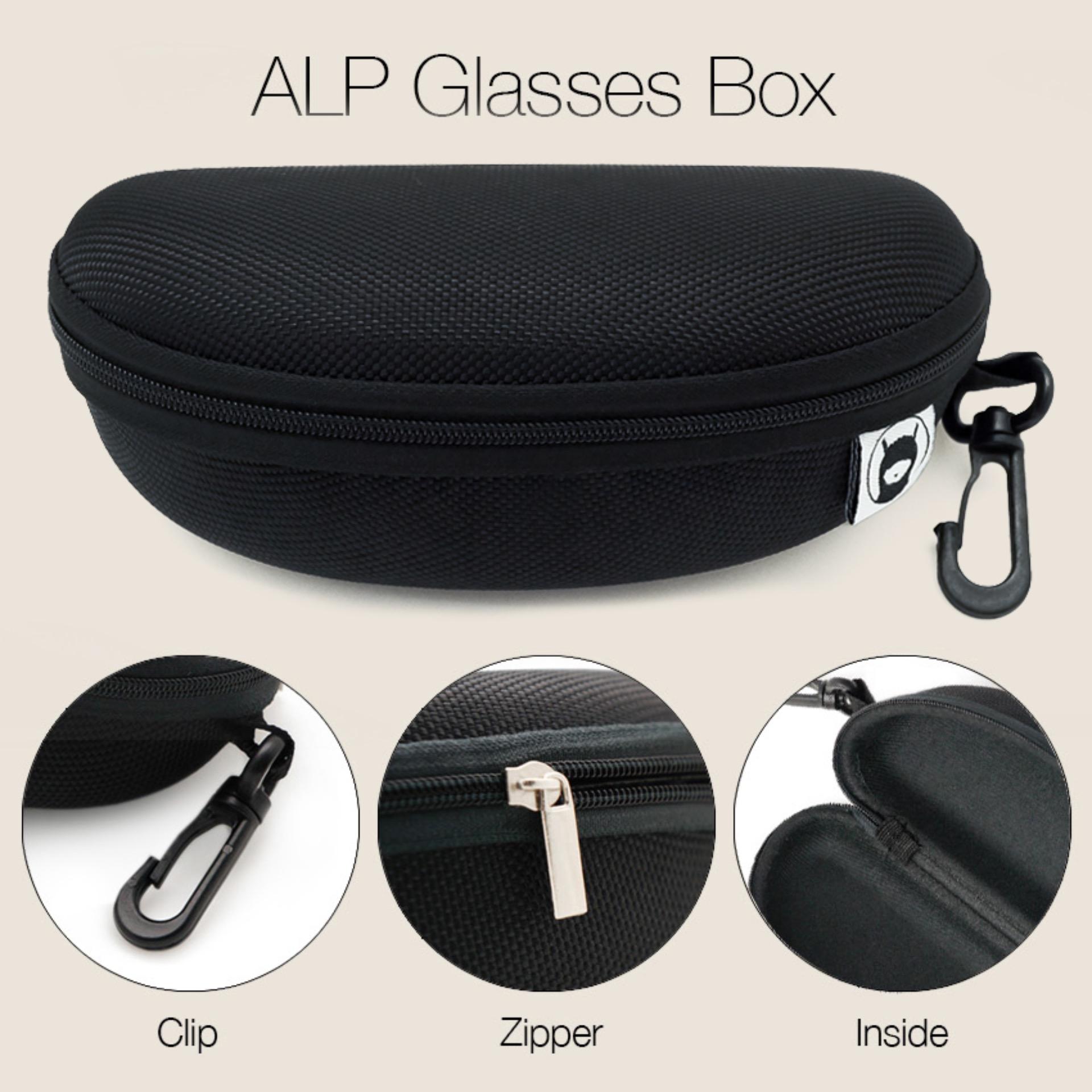 ALP Glasses Box กล่องใส่แว่นโครงแข็ง รุ่น ALP-B001-BK (Black)