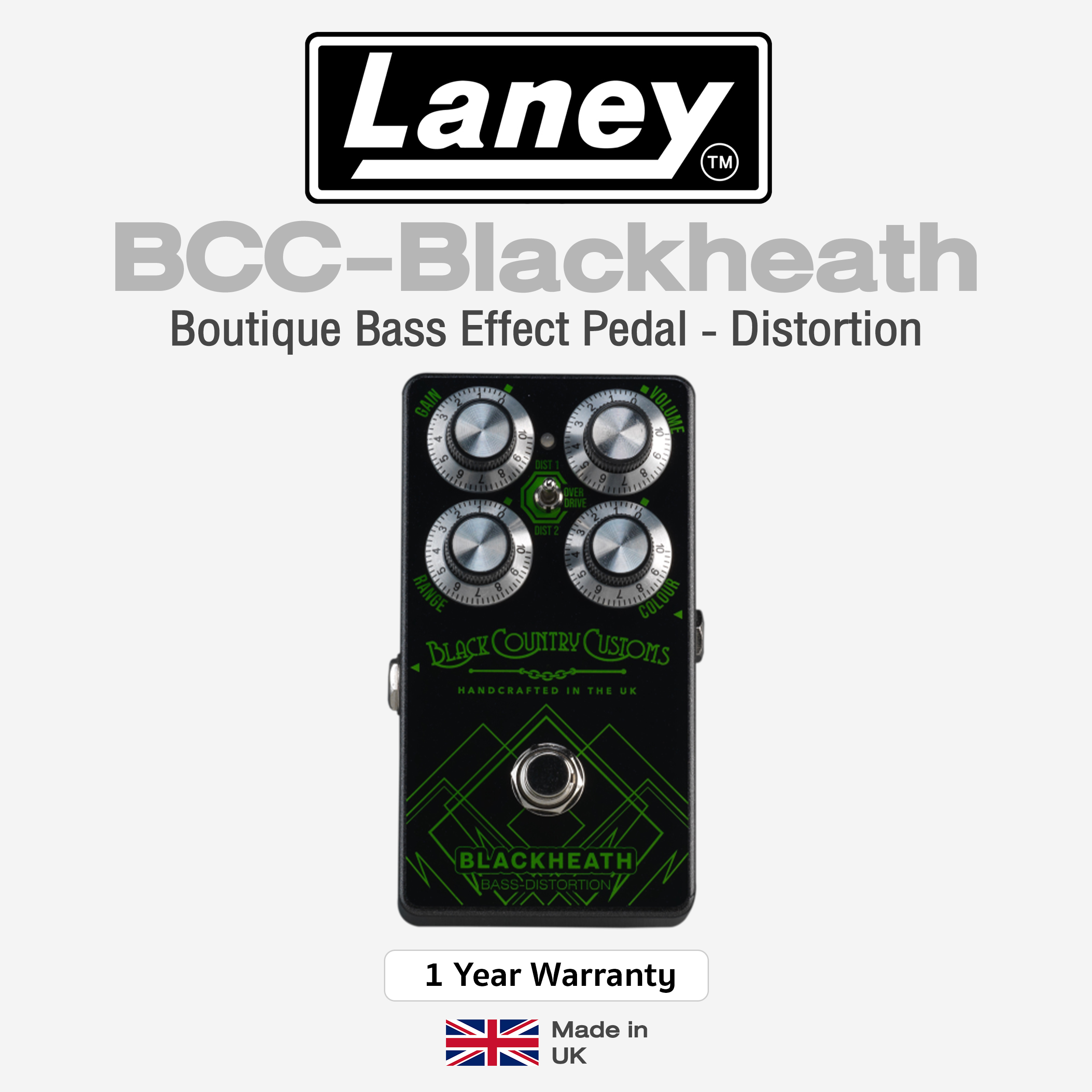 Laney BlackHeath ベース用ディストーション トレンド - ベース