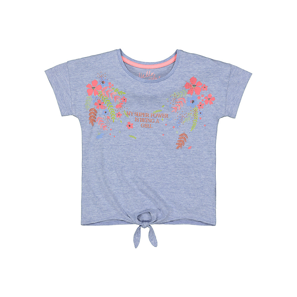 เสื้อยืดเด็กผู้หญิง mothercare super power tie-front t-shirt VB730
