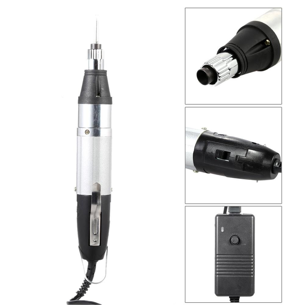 AC110V-220V Chất Lượng Cao DC Powered Tua Vít Điện Với 10 Pcs Bit Điều Chỉnh Tốc Độ Liên Tục Công Cụ Sửa Chữa