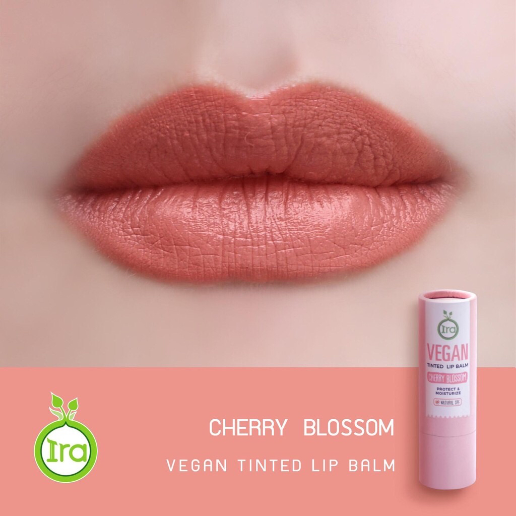 Ira ทินต์ลิปบาล์ม เชอร์รี่ บลอสซัม Vegan Tinted Lip Balm Cherry Blossom (5g)