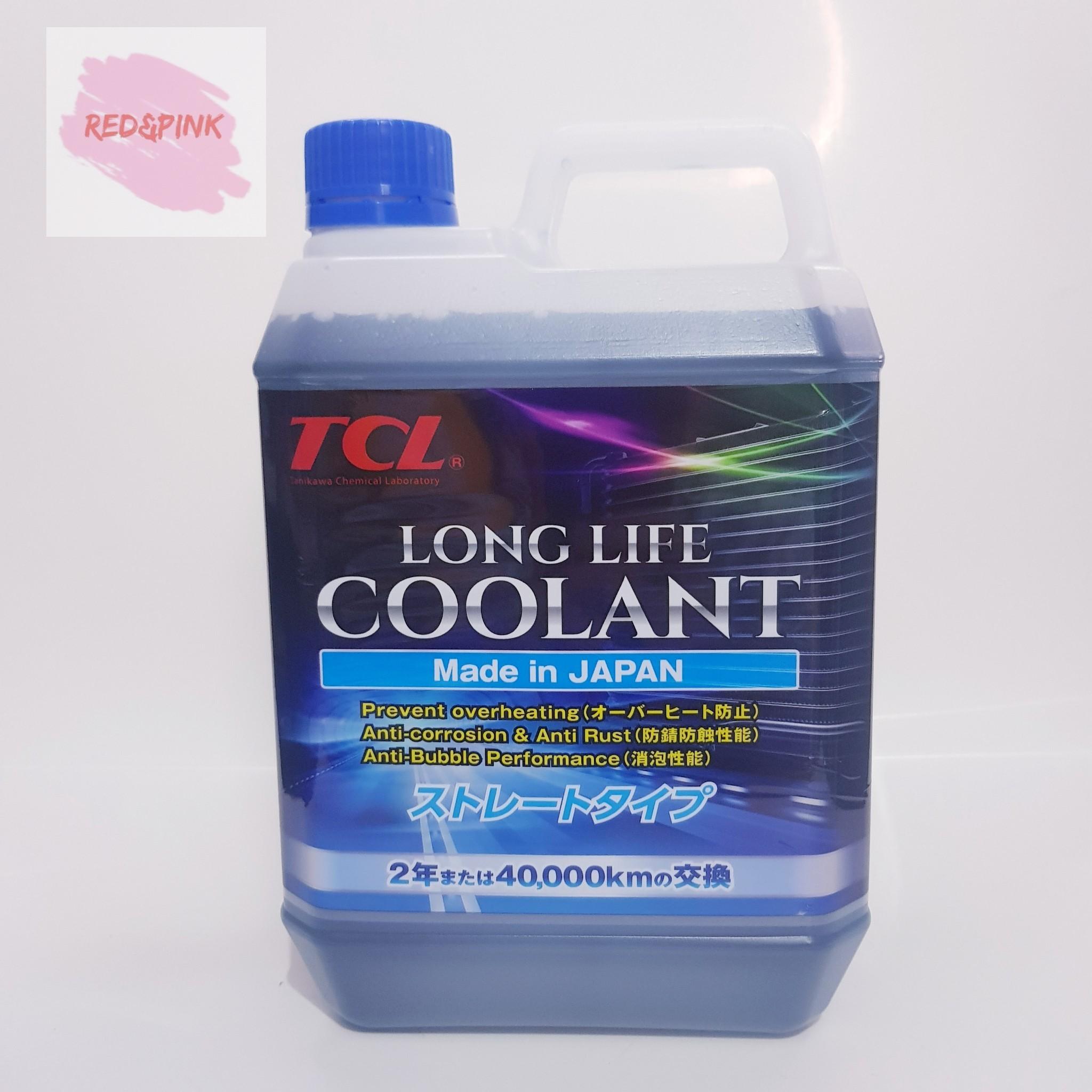น้ำยาหล่อเย็นหม้อน้ำ ยี่ห้อ TCL ขนาด 2 ลิตร สำหรับรถยนต์ทุกรุ่น (สีน้ำเงิน)