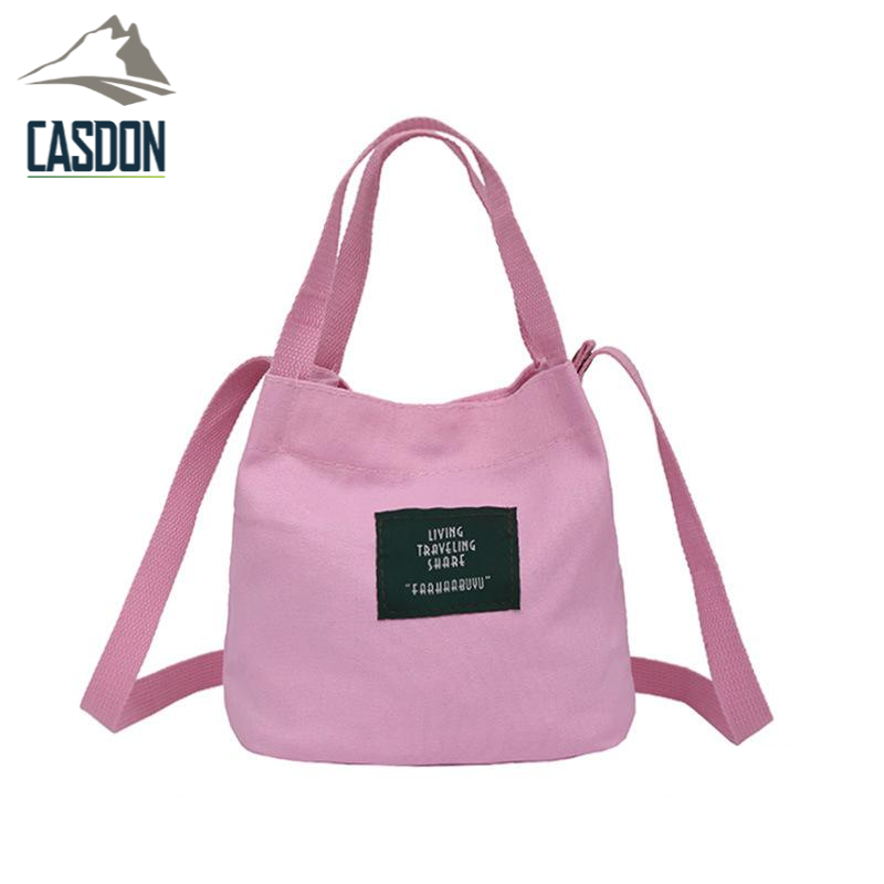 CASDON-กระเป๋าผ้าสะพายข้าง กระเป๋าผ้าเเคนวาส แฟชั่น สไตล์เกาหลี Shoulder Bags รุ่น XC-QD